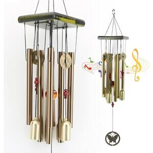 NEW Vintage Butterfly Wind Chime